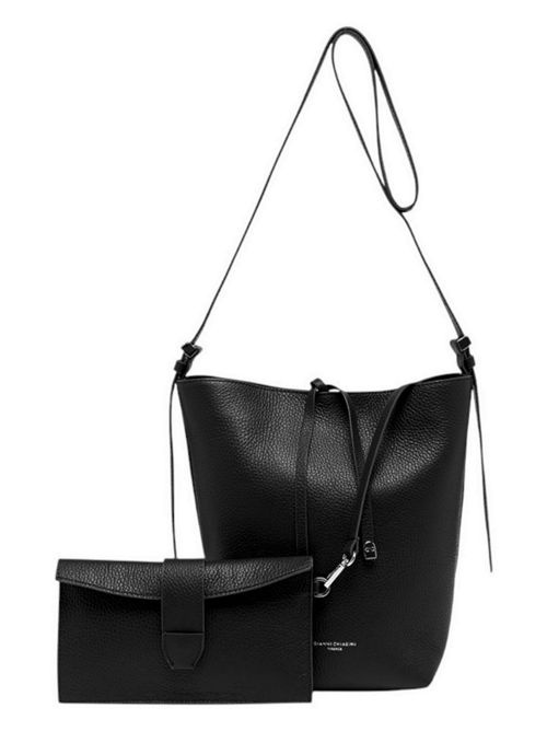 borsa donna amelia media in pelle nero Gianni Chiarini | BS11346-COMM GRN001